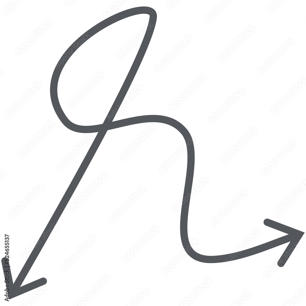 Arrow Line Hand Drawn Aesthetics Doodle Arrow Line Hand Drawn Aesthetics Doodle