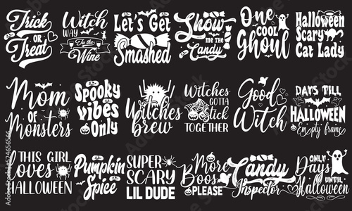 Halloween Svg T-Shirt Design Bundle 