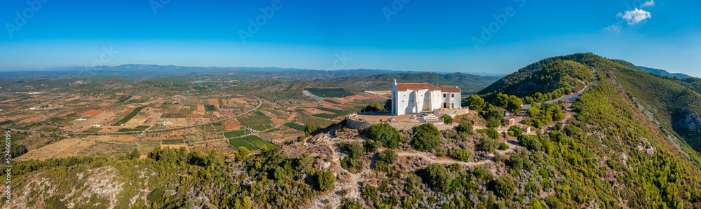 Panoramic view of Alcossebre, incl the Hermitage of Saint Lucia and Saint Benedict