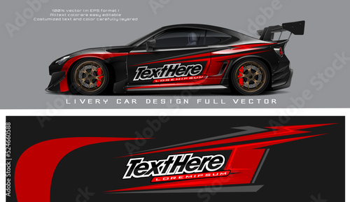 car livery graphic vector. abstract grunge background design for vehicle vinyl wrap and car branding