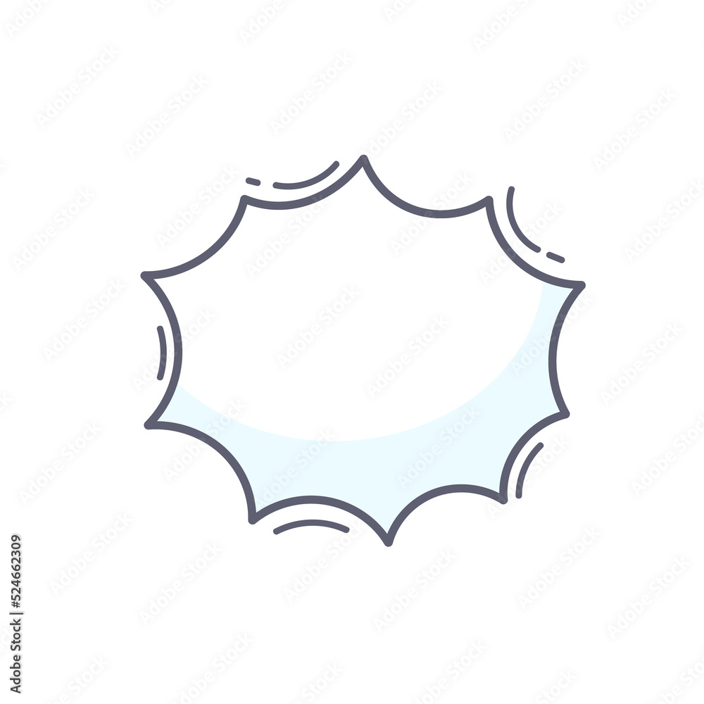 hand drawn speech bubble for chatting cartoon characters hand drawn speech bubble for chatting cartoon characters
