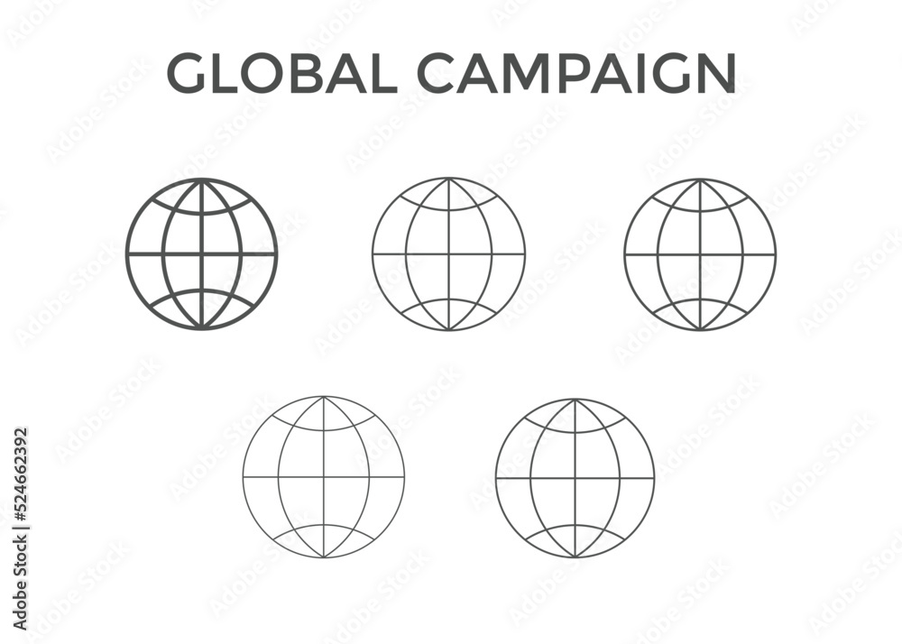 Set of global icon Vector illustration
Set of global icon Vector illustration