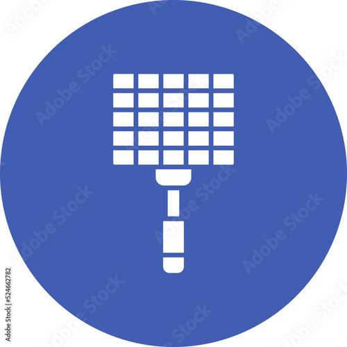 Grate Glyph Circle Background Icon