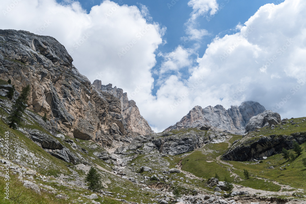 mountains in the mountains,  Marmolada  Mountain, Dolomites Alps, Italy 