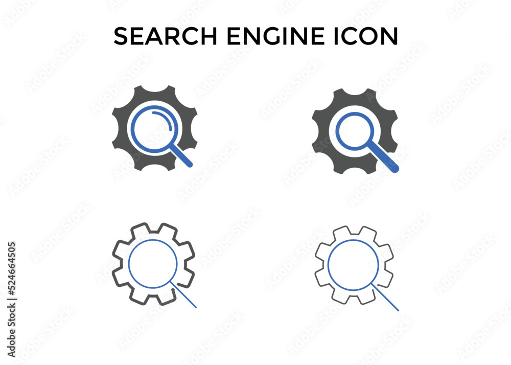Set of Search engine icon multicolor. line icon
Set of Search engine icon multicolor. line icon