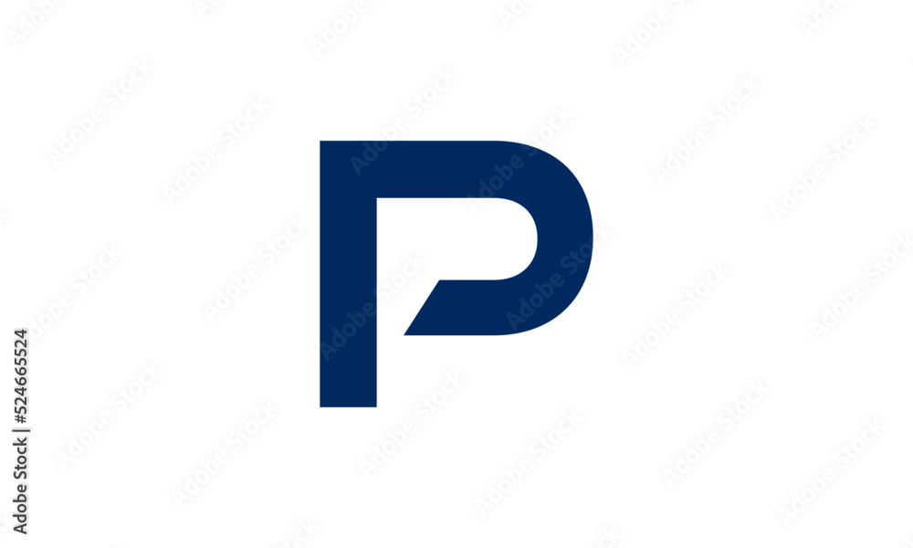 Initial letter P logo vector design Initial letter P logo vector design