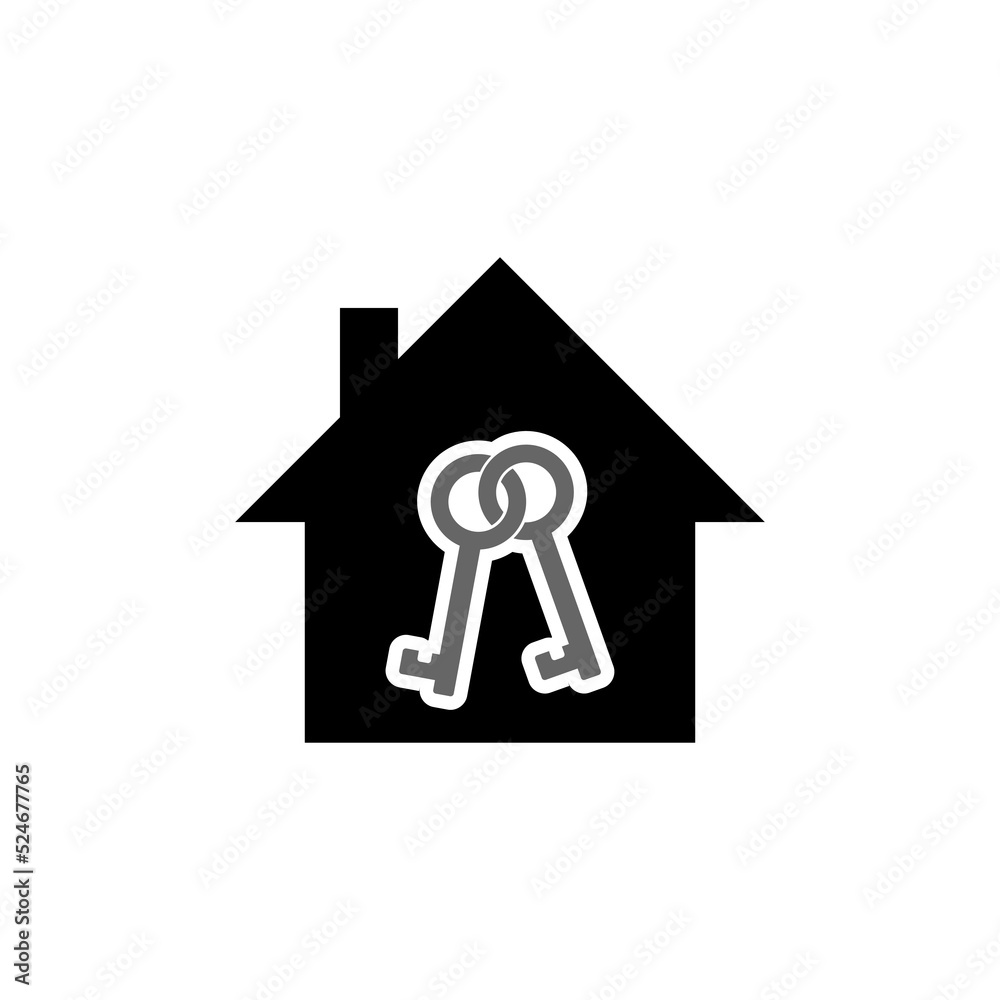 Home security icon. Home vector isolated on white background Home security icon. Home vector isolated on white background