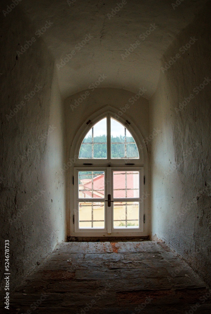 window in the old castle