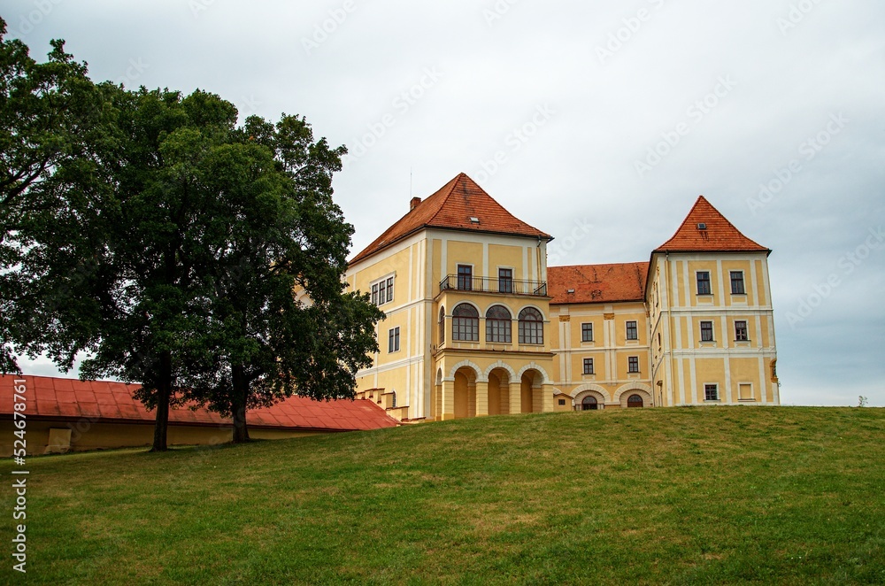 old castle in the park