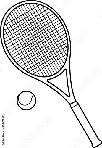Tennis line icon.