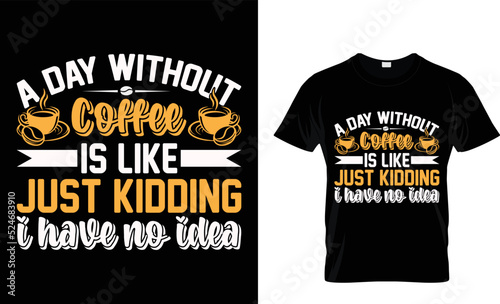 Coffee T-shirt Design Template