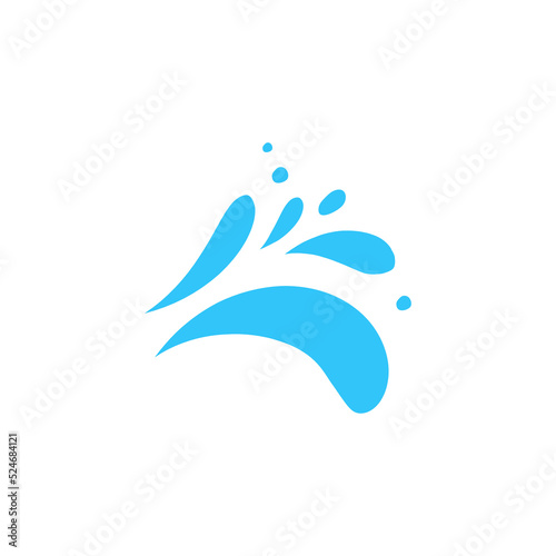 splashing water drop vector For decorating Songkran festival posters.