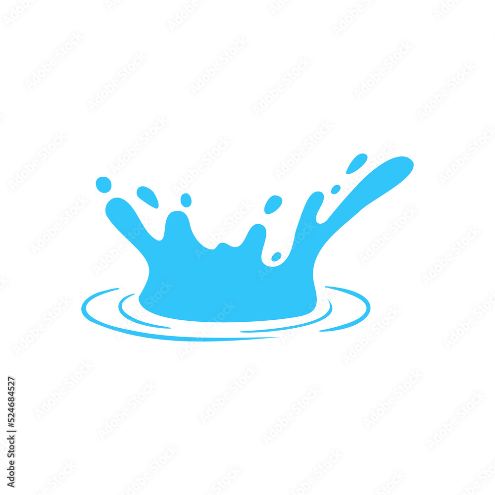 Obraz premium Vector water droplets splash. Concept of reducing water use on World Water Day