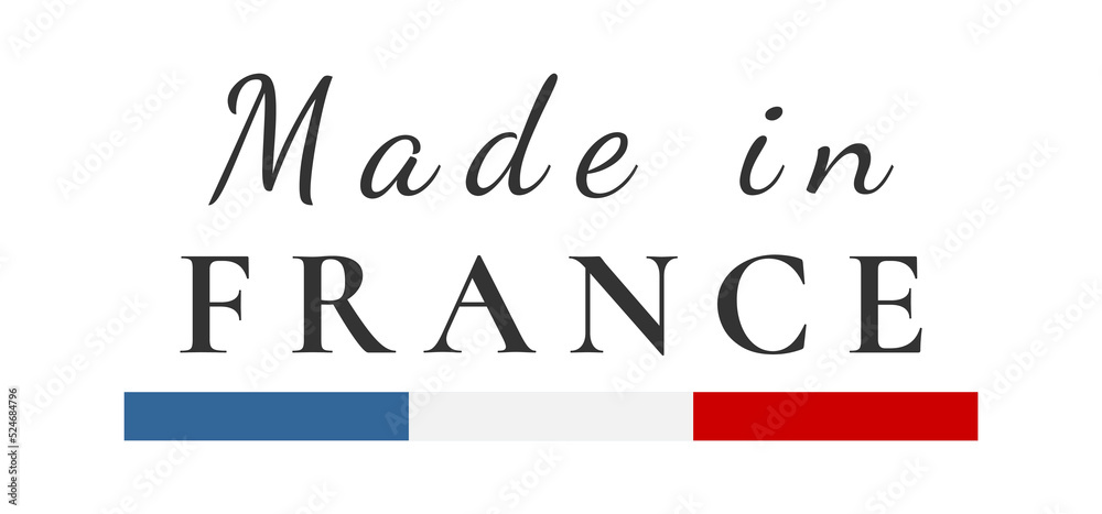 made in france sign vector design. product emblem. handwritten flag ribbon typography lettering logo label banner made in france sign vector design. product emblem. handwritten flag ribbon typography lettering logo label banner