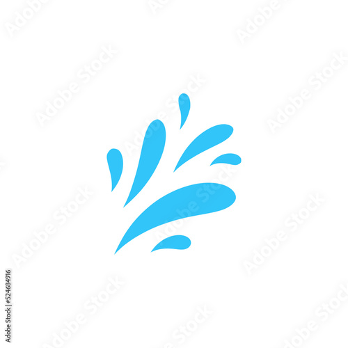 splashing water drop vector For decorating Songkran festival posters.