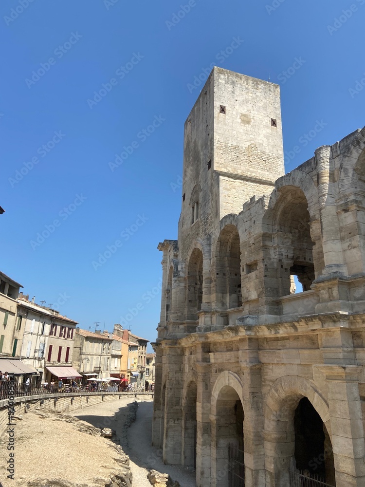 roman forum of Arles in Camargue