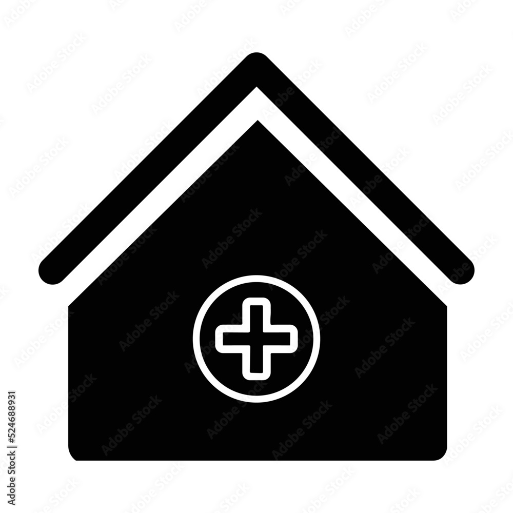 Ambulance, building, clinic, hospital icon Ambulance, building, clinic, hospital icon