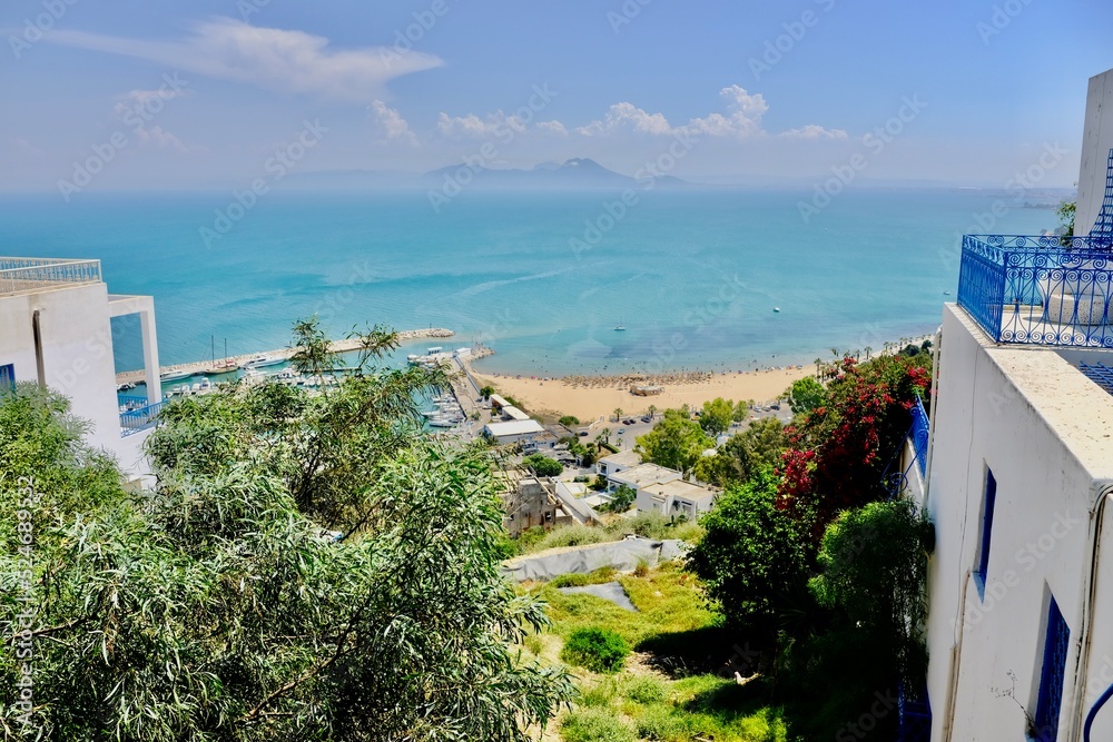Sidi Bou Said in Tunesien unglaublich schöne Aussicht 