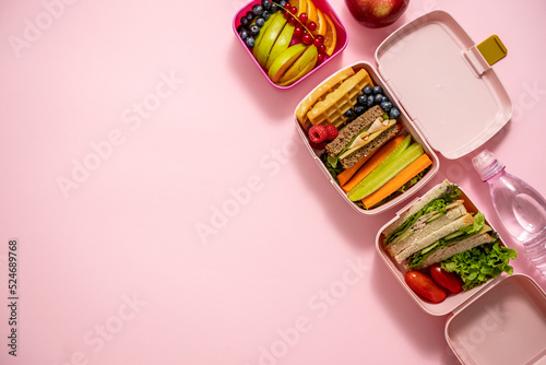 Quadro su tela Healthy lunch to go