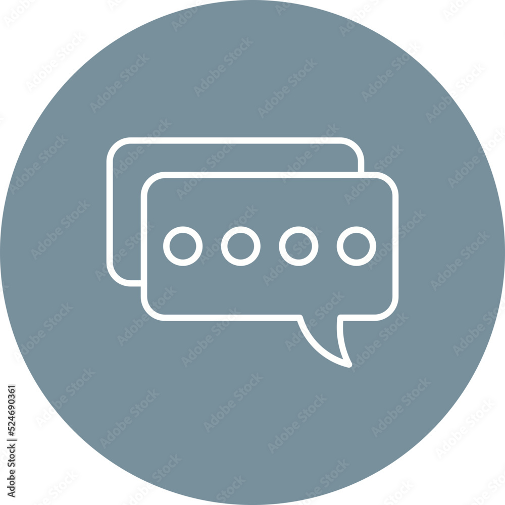 Chat Multicolor Circle Line Inverted Icon Chat Multicolor Circle Line Inverted Icon