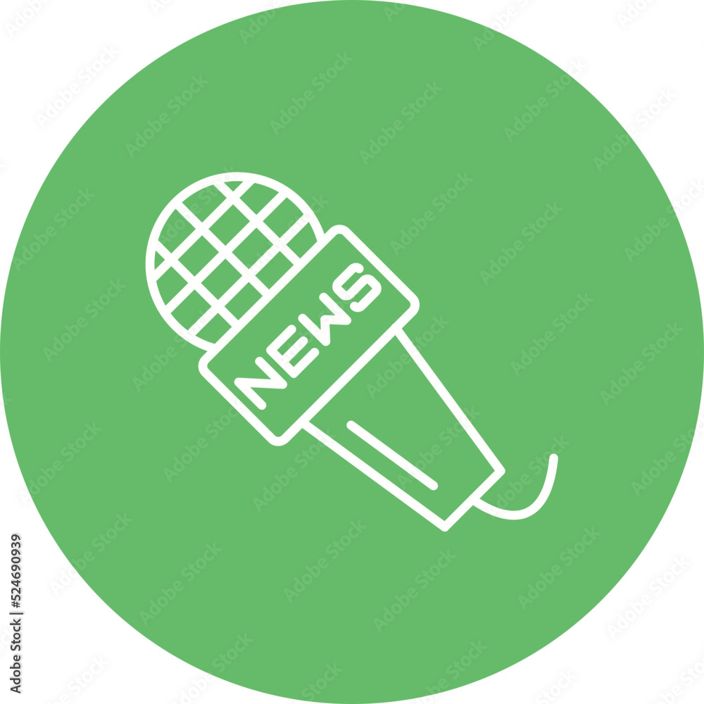 Microphone Multicolor Circle Line Inverted Icon Microphone Multicolor Circle Line Inverted Icon