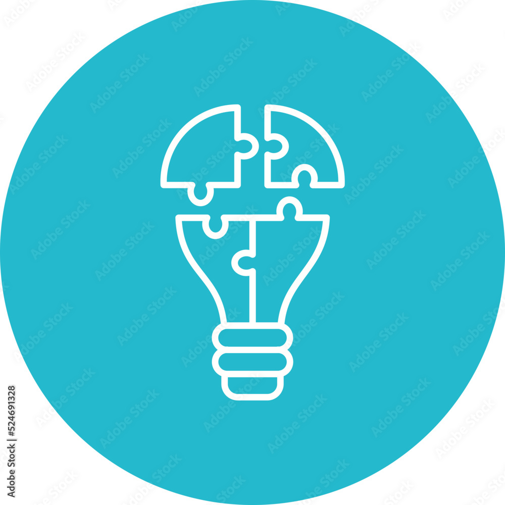 Puzzle Multicolor Circle Line Inverted Icon Puzzle Multicolor Circle Line Inverted Icon