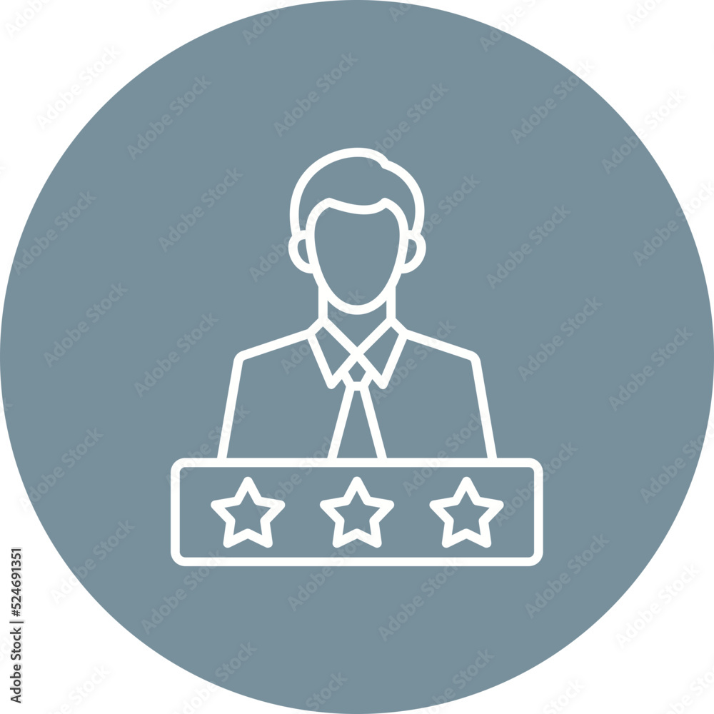 Rate Multicolor Circle Line Inverted Icon Rate Multicolor Circle Line Inverted Icon