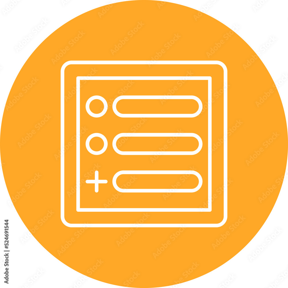 Menu Multicolor Circle Line Inverted Icon Menu Multicolor Circle Line Inverted Icon