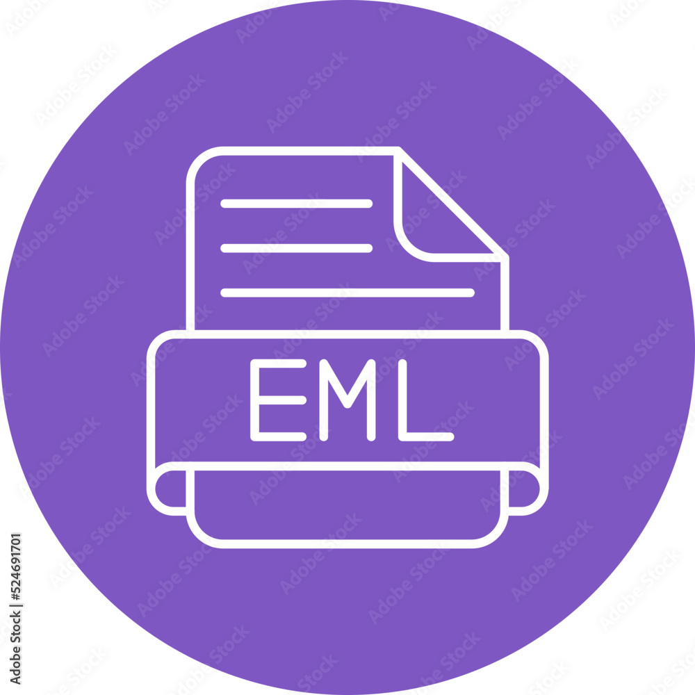 Eml Multicolor Circle Line Inverted Icon Eml Multicolor Circle Line Inverted Icon