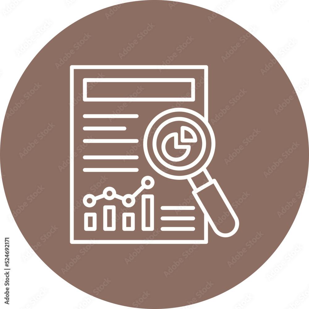 Research Multicolor Circle Line Inverted Icon Research Multicolor Circle Line Inverted Icon