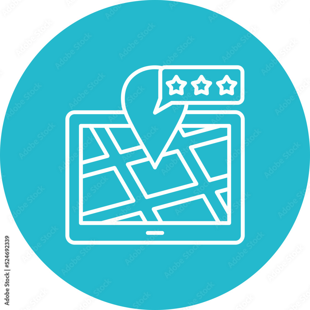 Rating Multicolor Circle Line Inverted Icon Rating Multicolor Circle Line Inverted Icon