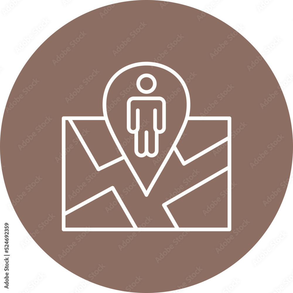User Location Multicolor Circle Line Inverted Icon User Location Multicolor Circle Line Inverted Icon