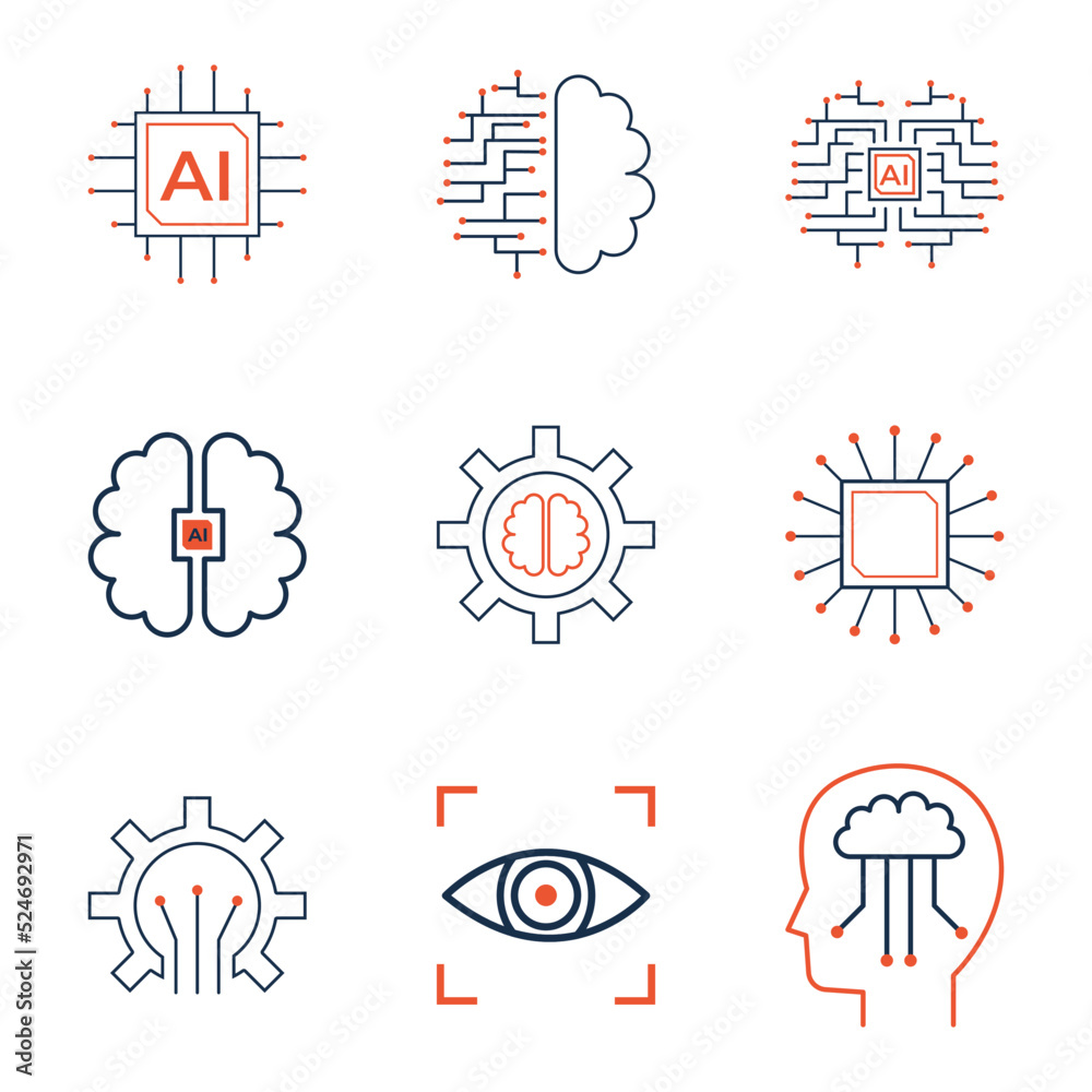 artificial intelligence icon vector design artificial intelligence icon vector design