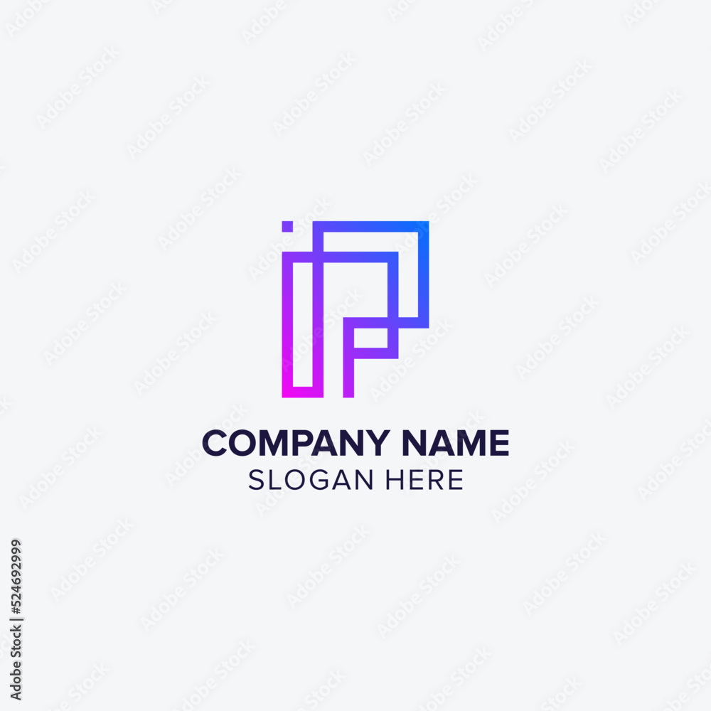 LETTER LOGO P LETTER LOGO P
