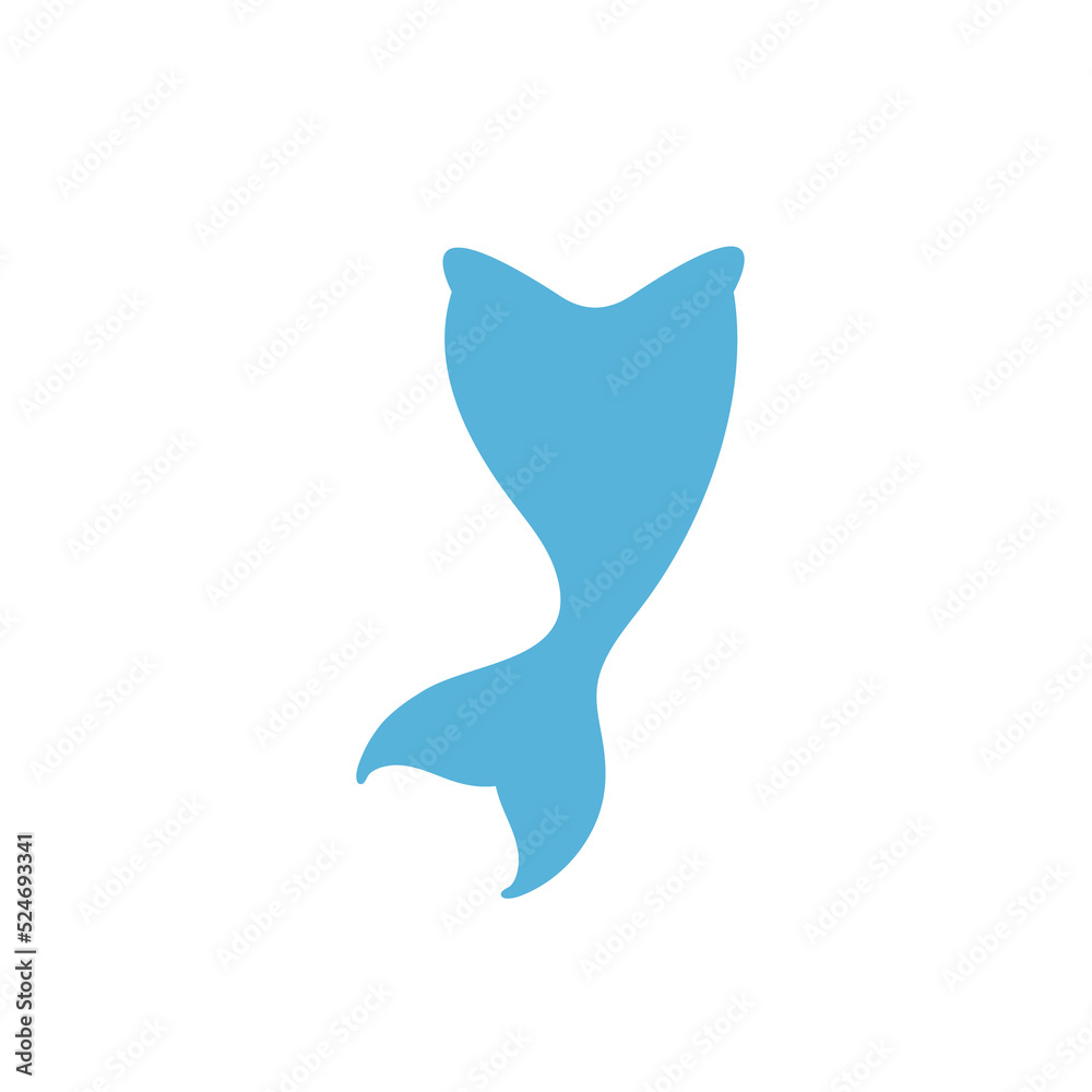 Underwater mermaid tail silhouette cute party decorations for girls Underwater mermaid tail silhouette cute party decorations for girls