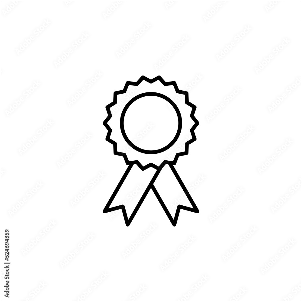 Badge Icon in trendy flat style isolated on white background. Award symbol for your web site design, logo, app, UI. Vector illustration