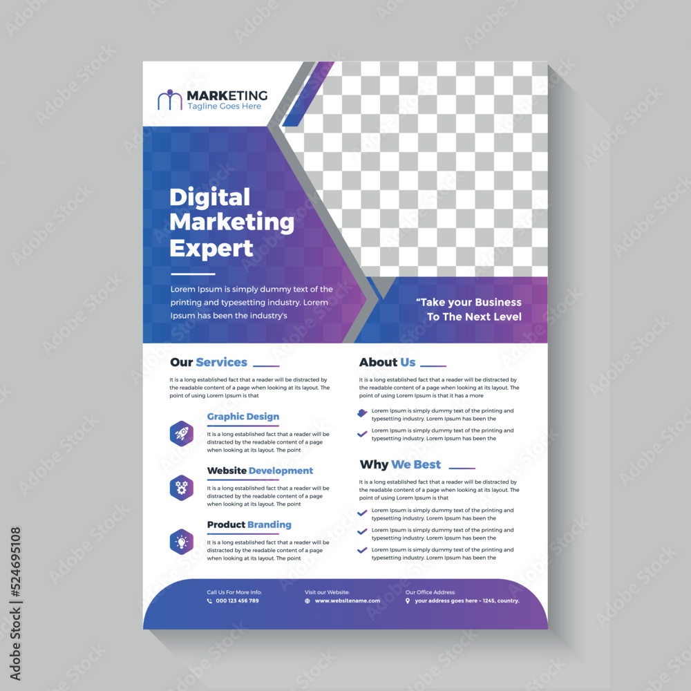 Corporate business flyer template design business flyer template with minimalist layout Corporate business flyer template design business flyer template with minimalist layout