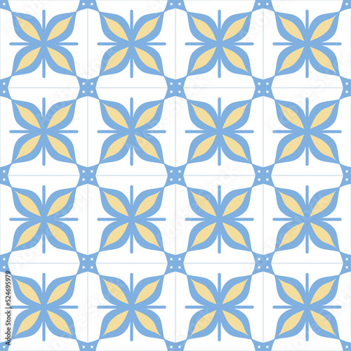Abstract vector greek seamless pattern. Traditional mediterranean tiles background.