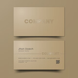 Smooth Brown Luxury Elegant Business Card Editable Template