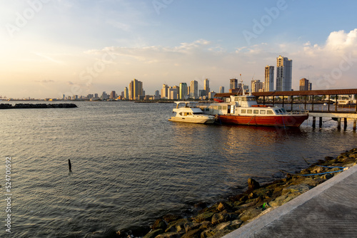 Manila Bay is a harbor that serves the Port of Manila © cn0ra