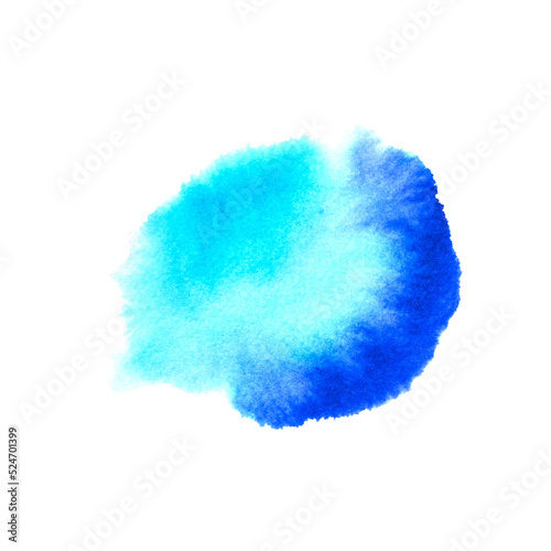 Watercolor blurry stain hand drawn