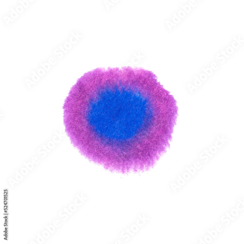 Watercolor blurry stain hand drawn