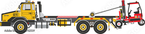 Moffet Truck aka Forklift Truck Non-Semi Truck vector
