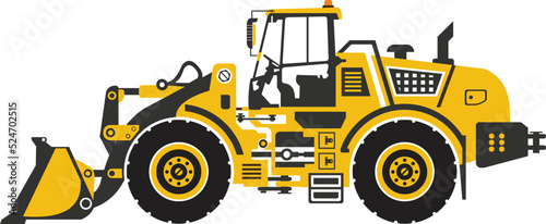 Wheel Loader or Front Loader vector
