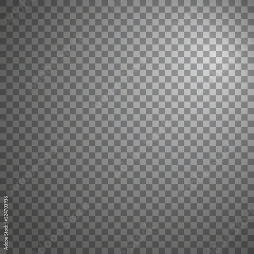 Vector background with transparency effect, small grey squares and radial gradient.