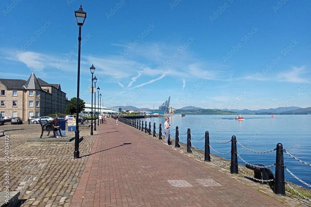 Obraz premium Custom House Quay, Greenock.