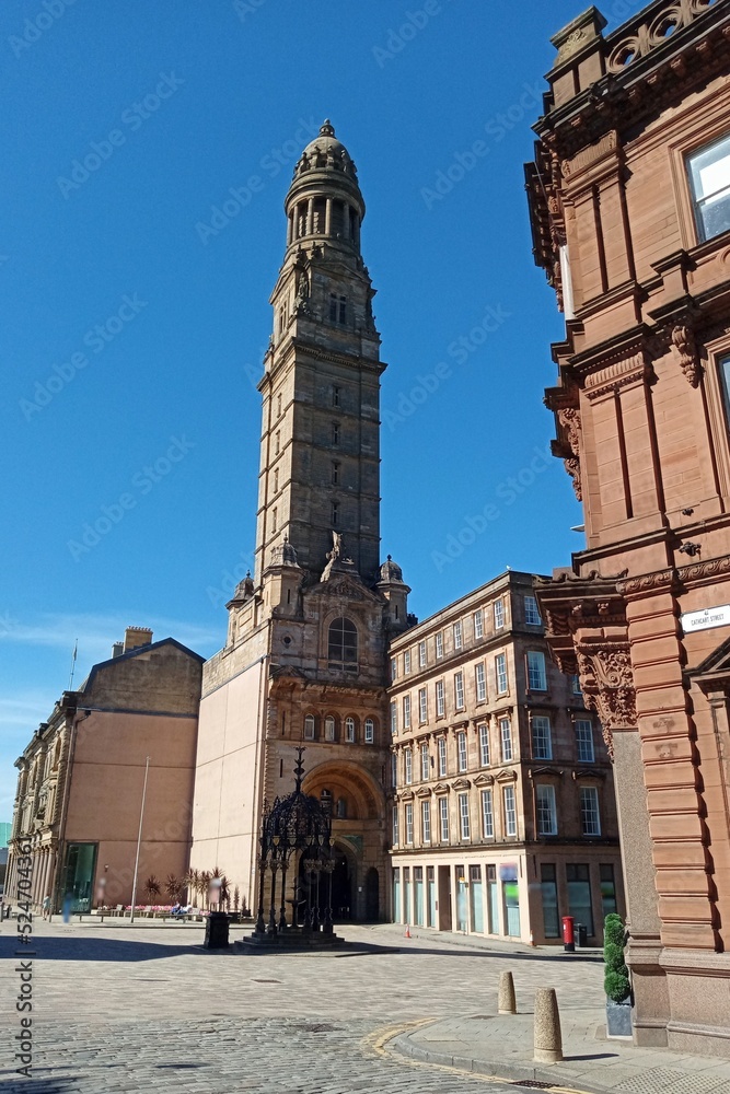 Obraz premium Victoria Tower and Cathcart Square, Greenock.