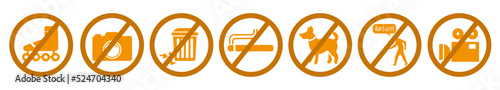 Sign prohibiting the introduction of various items into a particular institution.