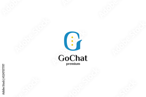 Flat G chat logo design vector illustration idea Free Download Flat G chat logo design vector illustration idea - GFXLoad