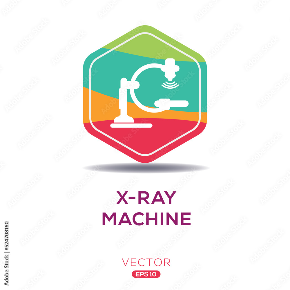Creative (X-ray machine) Icon, Vector sign. Creative (X-ray machine) Icon, Vector sign.
